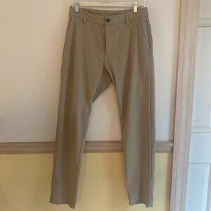 Lululemon Women's Tan Khaki Pants with 5 pockets Size 10(30) 10" Rise, 30" Insea